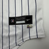 Autographed/Signed Jasson Dominguez New York Yankees Pinstripe Authentic Baseball Jersey Fanatics & MLB COA