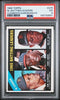 Graded 1966 Topps NL Batting Leaders Clemente Aaron Mays #215 Baseball Card PSA 5 Excellent