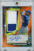 2026 Topps Finest Jac Caglianone #RPA-JC Finest Rookie Autograph Relic Orange /25 Rookie RC Baseball Card