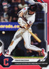 2026 Topps Now Travis Bazzana #462 Red Foil /5 2 Run Blast Delivers First Career Walk Off Home Run Cleveland Guardians Rookie RC Baseball Card