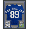 Framed Autographed/Signed Billy Joe DuPree 35x39 SB XII Dallas Blue Football Jersey JSA COA