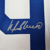 Autographed/Signed Manny Ramirez MannyWood Los Angeles White Baseball Jersey Beckett BAS COA