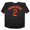 Autographed/Signed Gunnar Henderson Baltimore Black Baseball Jersey Beckett BAS COA