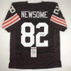 Autographed/Signed Ozzie Newsome HOF 99 Cleveland Football Brown Jersey JSA COA by Hall of Fame Sports Memorabilia