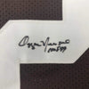 Autographed/Signed Ozzie Newsome HOF 99 Cleveland Football Brown Jersey JSA COA by Hall of Fame Sports Memorabilia