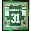 Framed Autographed/Signed Wilbert Montgomery 35x39 Philadelphia Green Football Jersey JSA COA by Hall of Fame Sports Memorabilia