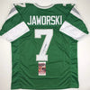 Autographed/Signed Ron Jaworski Philadelphia Green Football Jersey JSA COA by Hall of Fame Sports Memorabilia