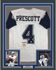 Framed Autographed/Signed Dak Prescott 35x39 Dallas Color Rush Football Jersey JSA COA by Hall of Fame Sports Memorabilia