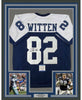 Framed Autographed/Signed Jason Witten 35x39 Dallas Thanksgiving Day Football Jersey Beckett BAS COA