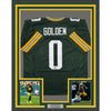 Framed Autographed/Signed Matthew Golden 35x39 Green Bay Green Football Jersey Beckett BAS COA