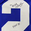 Framed Autographed/Signed Mel Renfro HOF 96 35x39 Dallas Blue Football Jersey JSA COA by Hall of Fame Sports Memorabilia