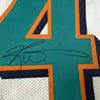 Framed Autographed/Signed Ricky Williams 35x39 Miami White Football Jersey JSA COA by Hall of Fame Sports Memorabilia