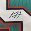 Framed Autographed/Signed Xavien Howard 35x39 Miami Teal Football Jersey PSA/DNA COA by Hall of Fame Sports Memorabilia
