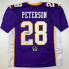 Autographed/Signed Adrian Peterson Minnesota Purple Football Jersey Beckett BAS COA by Hall of Fame Sports Memorabilia