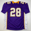 Autographed/Signed Adrian Peterson Minnesota Purple Football Jersey Beckett BAS COA by Hall of Fame Sports Memorabilia