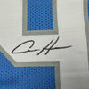 Autographed/Signed Aidan Hutchinson Detroit Blue Current Football Jersey Beckett BAS COA