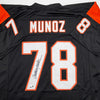 Autographed/Signed Anthony Munoz Cincinnati Black Football Jersey Beckett BAS COA by Hall of Fame Sports Memorabilia