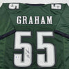 Autographed/Signed Brandon Graham Philadelphia Green Football Jersey Beckett BAS COA by Hall of Fame Sports Memorabilia