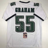 Autographed/Signed Brandon Graham Philadelphia White Football Jersey JSA COA by Hall of Fame Sports Memorabilia
