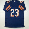 Autographed/Signed Devin Hester Chicago Blue Football Jersey JSA COA by Hall of Fame Sports Memorabilia