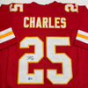 Autographed/Signed Jamaal Charles Kansas City Red Football Jersey JSA COA by Hall of Fame Sports Memorabilia
