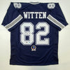 Autographed/Signed Jason Witten Dallas Dark Blue Football Jersey Beckett BAS COA by Hall of Fame Sports Memorabilia
