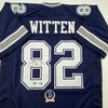 Autographed/Signed Jason Witten Dallas Dark Blue Football Jersey Beckett BAS COA by Hall of Fame Sports Memorabilia