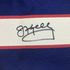 Autographed/Signed Jim Kelly Buffalo Blue Stat Football Jersey JSA COA