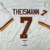 Autographed/Signed Joe Theismann 83 MVP Washington White Football Jersey Beckett BAS COA by Hall of Fame Sports Memorabilia