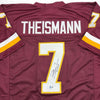 Autographed/Signed Joe Theismann 83 MVP Washington Burgundy Football Jersey Beckett BAS COA by Hall of Fame Sports Memorabilia