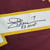 Autographed/Signed Joe Theismann 83 MVP Washington Burgundy Football Jersey Beckett BAS COA by Hall of Fame Sports Memorabilia
