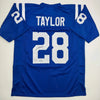 Autographed/Signed Jonathan Taylor Indianapolis Blue Football Jersey JSA COA by Hall of Fame Sports Memorabilia