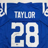 Autographed/Signed Jonathan Taylor Indianapolis Blue Football Jersey JSA COA by Hall of Fame Sports Memorabilia