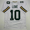 Autographed/Signed Jordan Love Green Bay White Football Jersey Beckett BAS COA