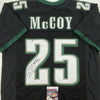 Autographed/Signed LeSean McCoy Philadelphia Black Football Jersey JSA COA by Hall of Fame Sports Memorabilia