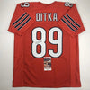Autographed/Signed Mike Ditka Chicago Orange Football Jersey JSA COA by Hall of Fame Sports Memorabilia