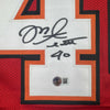 Autographed/Signed Mike Alstott Tampa Bay Red Football Jersey Beckett BAS COA by Hall of Fame Sports Memorabilia