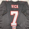 Autographed/Signed Michael Mike Vick Atlanta Retro Black Football Jersey JSA COA by Hall of Fame Sports Memorabilia
