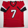 Autographed/Signed Michael Mike Vick Atlanta Red Football Jersey Beckett BAS COA by Hall of Fame Sports Memorabilia