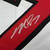 Autographed/Signed Michael Mike Vick Atlanta White Football Jersey Beckett BAS COA by Hall of Fame Sports Memorabilia
