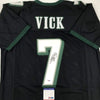 Autographed/Signed Michael Mike Vick Philadelphia Black Football Jersey PSA/DNA COA by Hall of Fame Sports Memorabilia