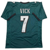 Autographed/Signed Michael Mike Vick Philadelphia Green Football Jersey Beckett BAS COA by Hall of Fame Sports Memorabilia