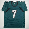Autographed/Signed Michael Mike Vick Philadelphia Green Football Jersey Beckett BAS COA by Hall of Fame Sports Memorabilia