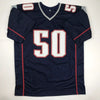 Autographed/Signed Mike Vrabel New England Blue Football Jersey Beckett BAS COA by Hall of Fame Sports Memorabilia