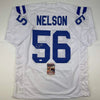 Autographed/Signed Quenton Nelson Indianapolis White Football Jersey JSA COA by Hall of Fame Sports Memorabilia