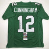 Autographed/Signed Randall Cunningham Philadelphia Green Football Jersey JSA COA by Hall of Fame Sports Memorabilia