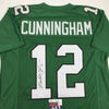 Autographed/Signed Randall Cunningham Philadelphia Green Football Jersey JSA COA by Hall of Fame Sports Memorabilia