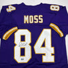 Autographed/Signed Randy Moss Minnesota Purple Football Jersey Beckett BAS COA by Hall of Fame Sports Memorabilia