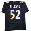 Autographed/Signed Ray Lewis Baltimore Black Football Jersey Beckett BAS COA by Hall of Fame Sports Memorabilia