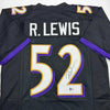 Autographed/Signed Ray Lewis Baltimore Black Football Jersey Beckett BAS COA by Hall of Fame Sports Memorabilia